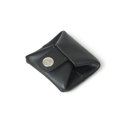 Black Cherry Premium Leather Slim Coin Purse for Men Women