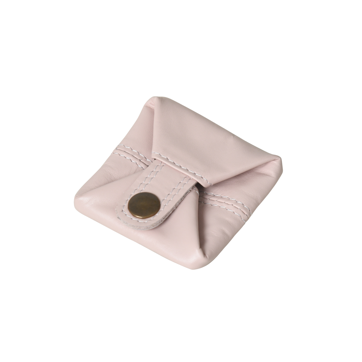 Baby Pink Premium Leather Coin Pouch for Men Women