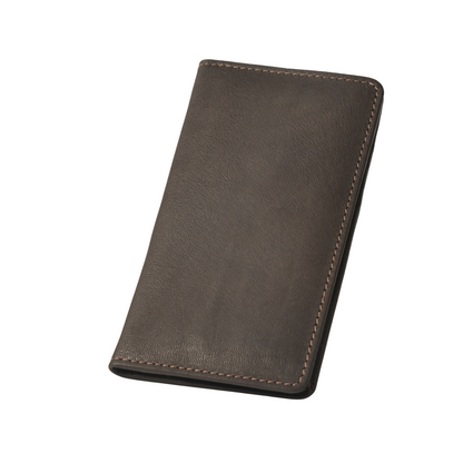 Men's Bifold Genuine Leather Long Wallet for Checkbook, Cards and Cash Holder