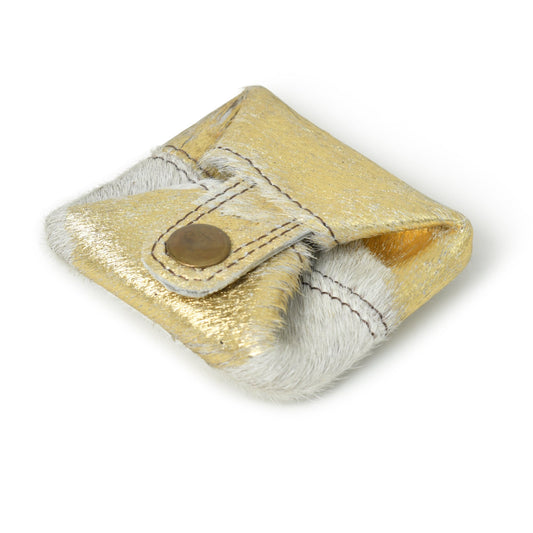 Gold Foil Stylish Premium Leather Coin Pouch (Pack of 2)