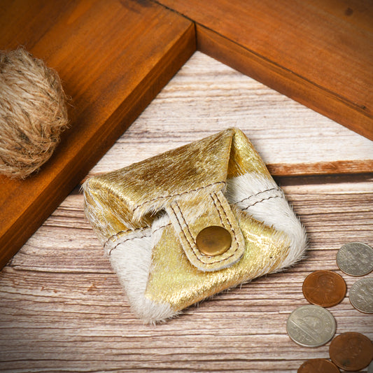 Leather Coin Pouch Change Holder