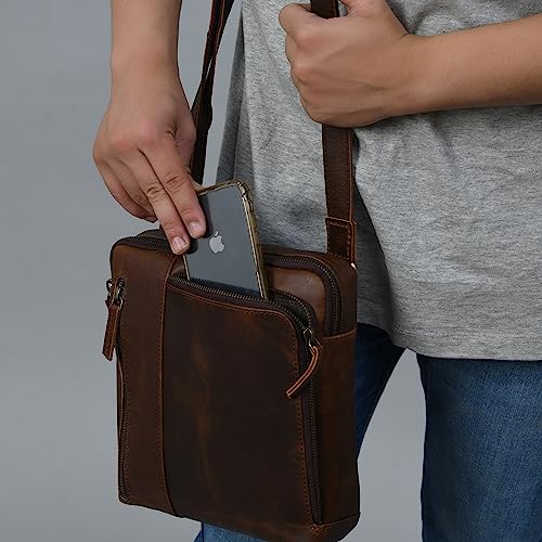 Small Leather Messenger Bag